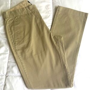 J. Crew Tan Chinos Straight Leg Cotton Twill